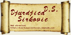 Đurđica Sirković vizit kartica